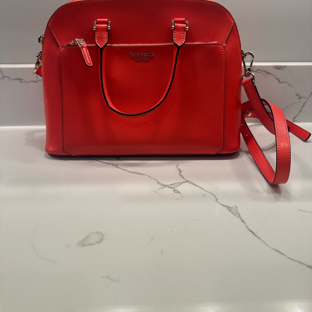 Kate Spade Orange Handbag - Never used, still with protective cover. Perfect! - Picture 2 of 13